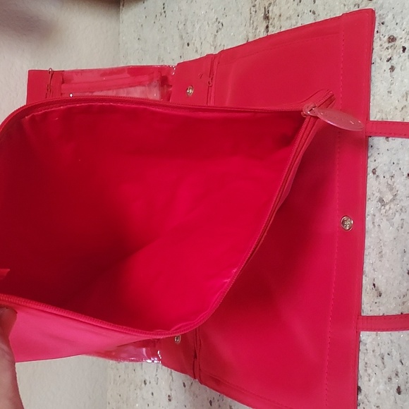 Clarins of Paris Makeup Bags - Lot of 3. 2 Wipe Off Material & 1 BONUS Velvet - Picture 10 of 12